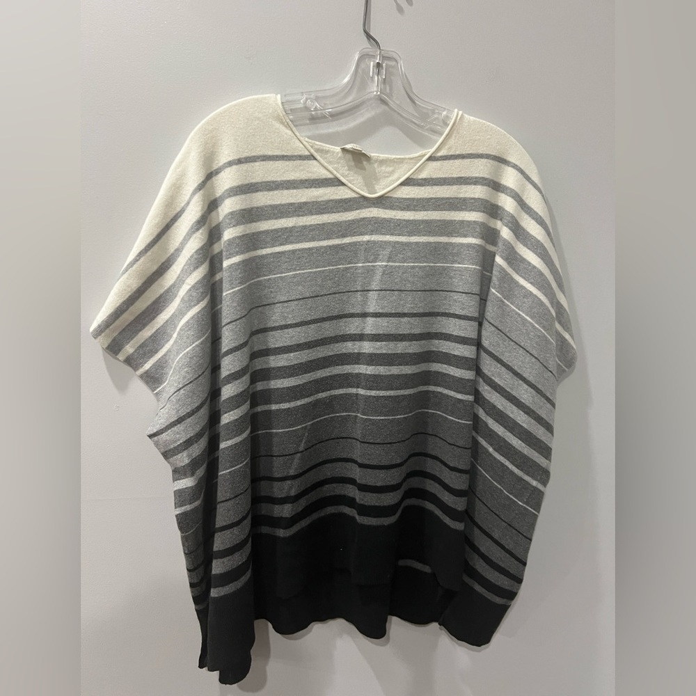 Talbots striped poncho sweater size S/M